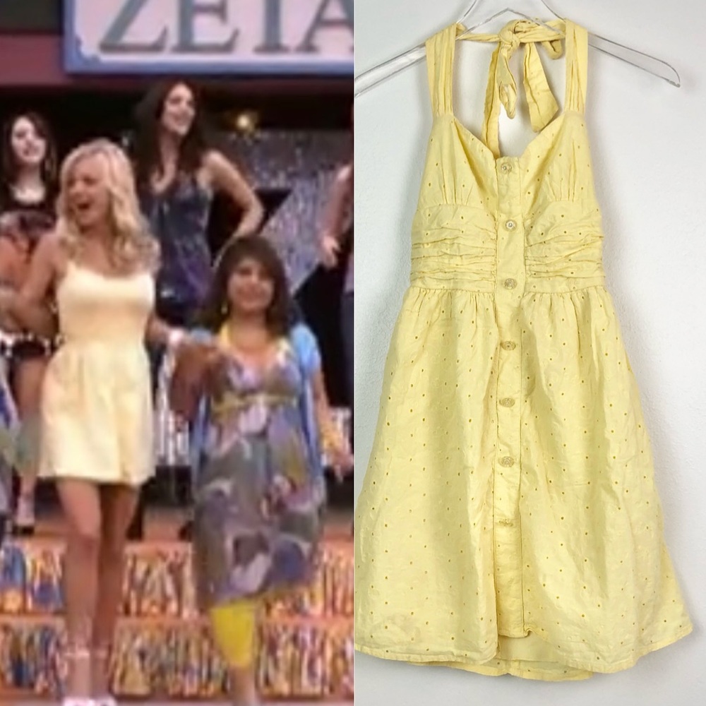ASO Anna Faris in The House Bunny Movie Yellow Dress